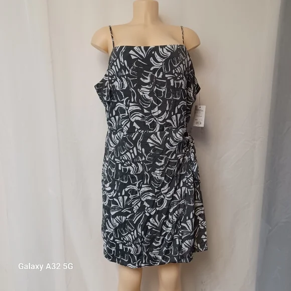 Nine West Black and White Sleeveless Sundress Size XL - Picture 1 of 13